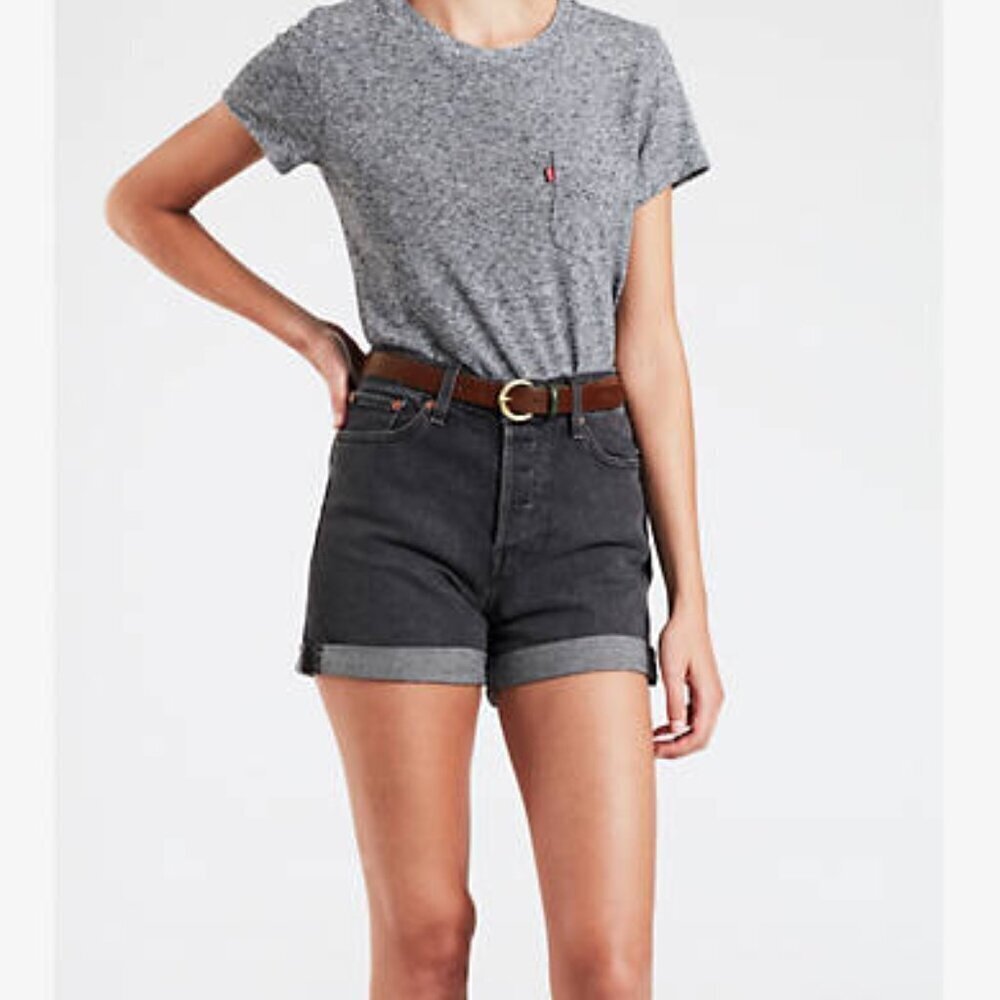 Levi's Womens 80 32 Larkspur Brown Leather Belt